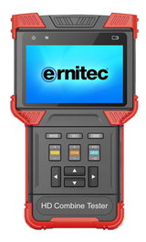 Ernitec Probador Monitor para Cámaras 4" 4K, Compatible con HDCVI/AHD/TVI/CVBS/IP/ONVIF, con Funciones de Probador WiFi, TDR, Multímetro y PoE+