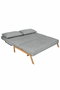 DKD Home Decor Sofá Cama de Metal y Poliéster 151x96x79