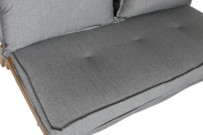 DKD Home Decor Sofá Cama de Metal y Poliéster 151x96x79