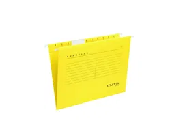 Djois Carpeta Colgante Atlanta Euroflex DIN A4 Cartulina 100% Reciclada FSC Amarillo Caja 25 Unidades