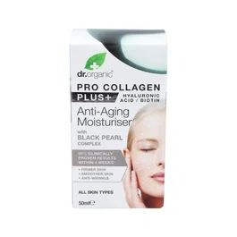 Dr. Organic Crema Antiedad Pro-Collagen Plus Perla Negra 50ml