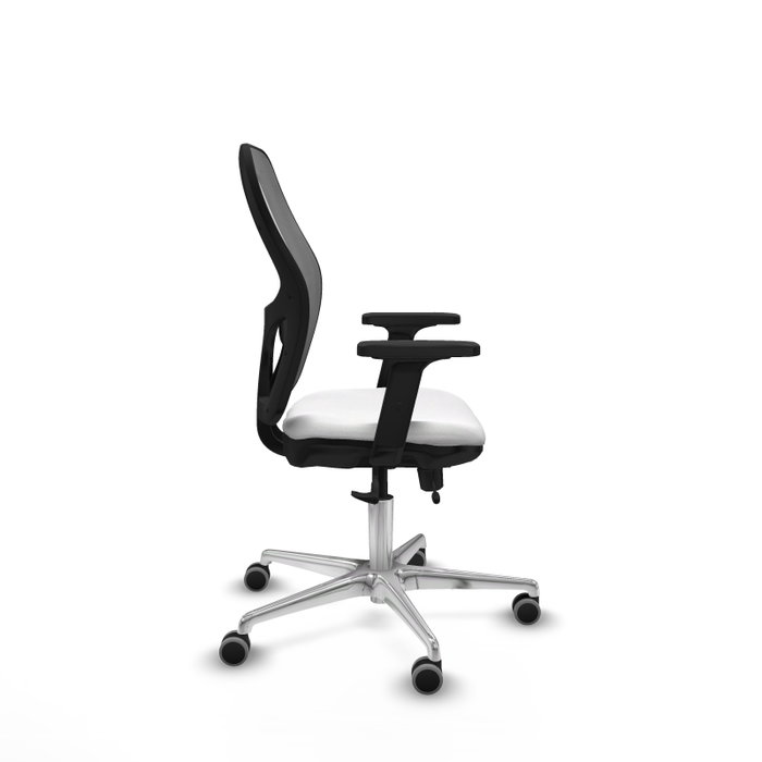 PIQUERAS Y CRESPO Silla de oficina Jorquera con mecanismo Sincro/Traslack, Gris y Blanco PIQUERAS Y CRESPO Silla de oficina Jorquera con mecanismo Sincro/Traslack, Gris y Blanco