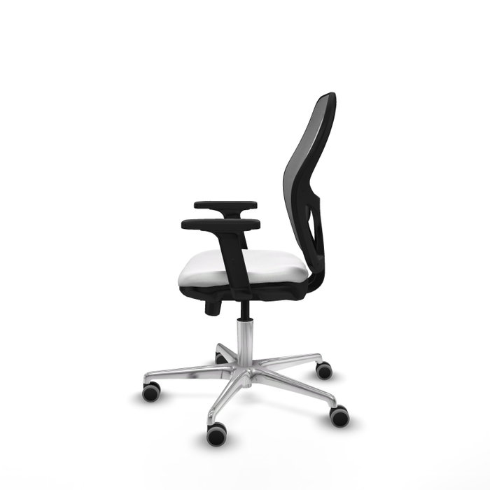 PIQUERAS Y CRESPO Silla de oficina Jorquera con mecanismo Sincro/Traslack, Gris y Blanco PIQUERAS Y CRESPO Silla de oficina Jorquera con mecanismo Sincro/Traslack, Gris y Blanco