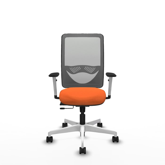 PIQUERAS Y CRESPO Silla de oficina Zulema Naranja y Gris