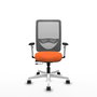 PIQUERAS Y CRESPO Silla de oficina Zulema Naranja y Gris