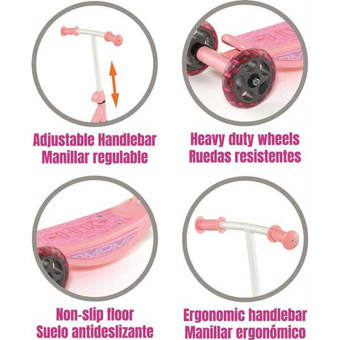 Molto Patinete 3 ruedas Rosa mi primer Scoter Molto Patinete 3 ruedas Rosa mi primer Scoter