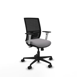 PIQUERAS Y CRESPO Silla de oficina Yunquera Gris y Negro