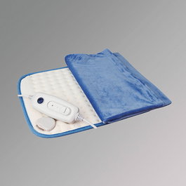 Fm Calefacción Almohadilla Eléctrica 100W 40x30 cm - 6 Niveles, Doble Seguridad, Autoapagado, Funda Lavable, Digital - Manta Térmica