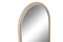 DKD Home Decor Espejo MDF y Pino con Perchero Natural 27,5x11,5x46 cm