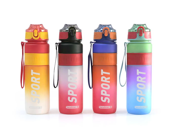 Inde Botella Sport Agua Multicolor 1000 ml (12 Unidades)