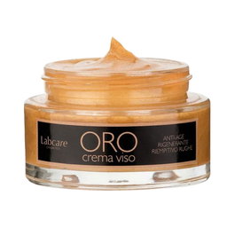 Labcare Crema Facial Oro 24K Revitalizante con Ácido Hialurónico - Tratamiento Antiedad e Hidratante para Piel Luminosa - 50 ml