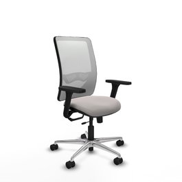 PIQUERAS Y CRESPO Silla de oficina Zulema Blanco con mecanismo Sincro/Traslack