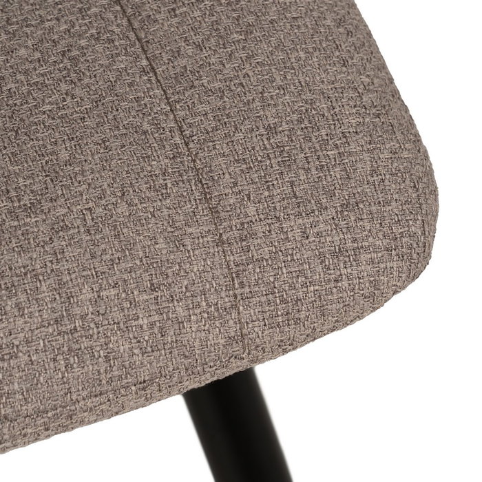 Silla Beige Tejido-Metal Salón 44 X 51 X 88 cm (Set de 4)