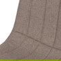 Silla Beige Tejido-Metal Salón 44 X 51 X 88 cm (Set de 4)