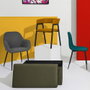 Home Deco Factory Silla Diseño Atom Mostaza