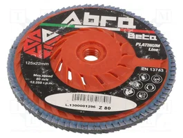 ABRA BETA Disco de lijado panelada 125mm granulación 80 ventilado