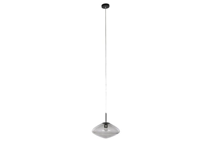 DKD Home Decor Lámpara de Techo de Cristal Gris 36x36x20 cm DKD Home Decor Lámpara de Techo de Cristal Gris 36x36x20 cm