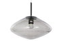 DKD Home Decor Lámpara de Techo de Cristal Gris 36x36x20 cm