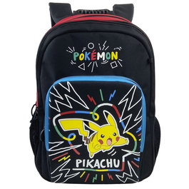 CYP BRANDS Mochila Pikachu Pokemon 42cm poliéster 3 compartimentos tirantes acolchados