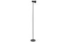 DKD Home Decor Lámpara de Pie de Metal Negra