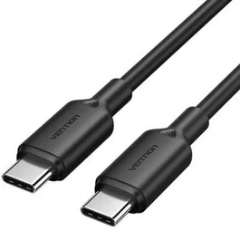 Vention Cable USB 2.0 Tipo-C 3A Macho a Macho 60W 480Mbps 2m Negro