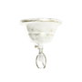 DKD Home Decor Lámpara de Techo Hierro Blanco y Dorado 38x28x24 cm