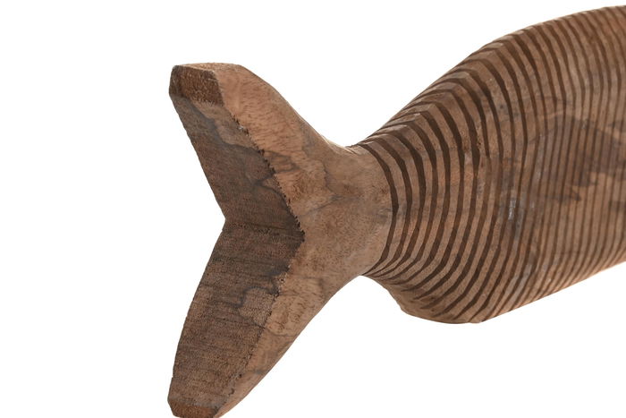 DKD Home Decor Figura Marron Mango Hecho a Mano 6 x 13 x 49 cm