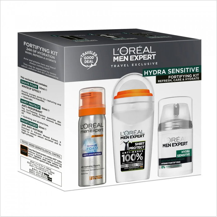 L'Oreal Paris Men Expert Travel Set Hidratante y de Afeitado