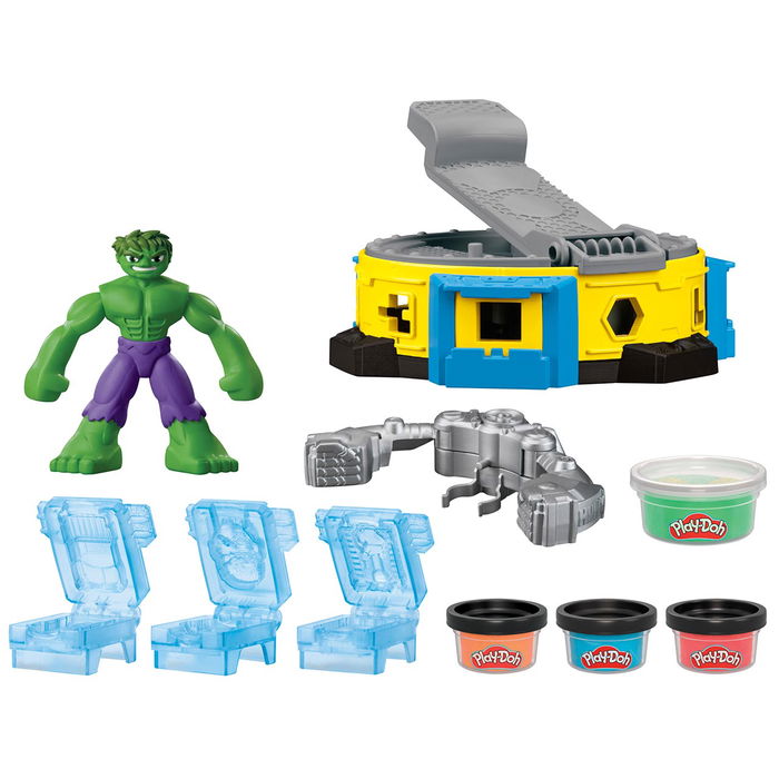 Play-Doh Hulk Aplasta Y Moldea Marvel Set de Juego F9826 Hasbro +4 Años