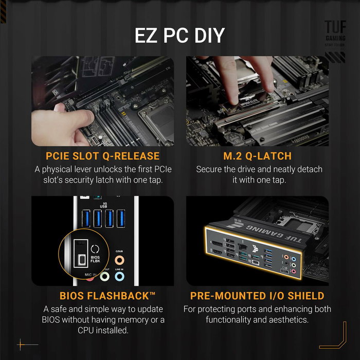 Asus TUF GAMING B850M-PLUS Micro ATX AMD B850 AM5 DDR5 Asus TUF GAMING B850M-PLUS Micro ATX AMD B850 AM5 DDR5