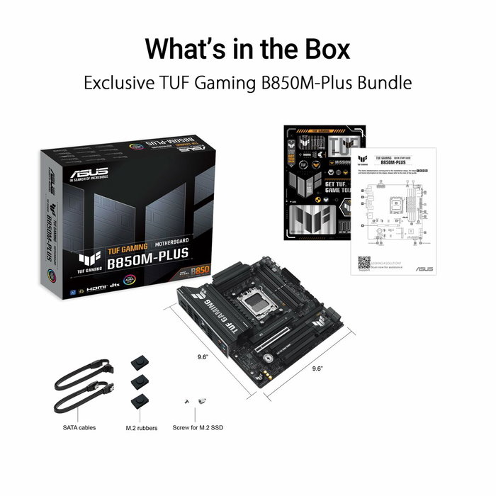 Asus TUF GAMING B850M-PLUS Micro ATX AMD B850 AM5 DDR5 Asus TUF GAMING B850M-PLUS Micro ATX AMD B850 AM5 DDR5