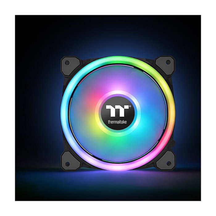 Thermaltake Riing Trio 12 LED RGB Pack de 3 Ventiladores de 120 mm Thermaltake Riing Trio 12 LED RGB Pack de 3 Ventiladores de 120 mm