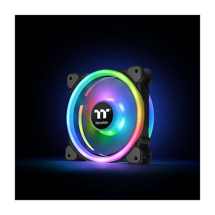 Thermaltake Riing Trio 12 LED RGB Pack de 3 Ventiladores de 120 mm Thermaltake Riing Trio 12 LED RGB Pack de 3 Ventiladores de 120 mm