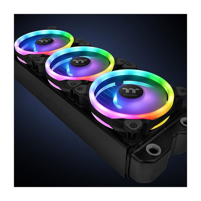 Thermaltake Riing Trio 12 LED RGB Pack de 3 Ventiladores de 120 mm Thermaltake Riing Trio 12 LED RGB Pack de 3 Ventiladores de 120 mm