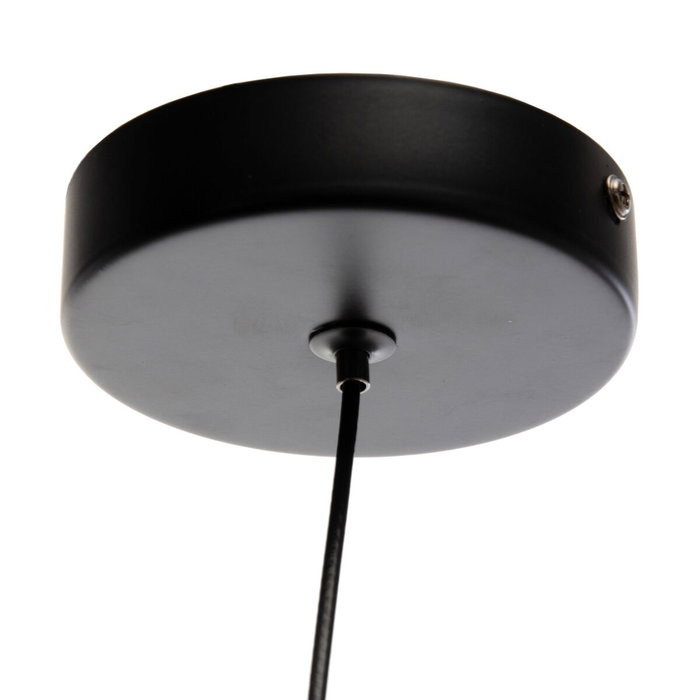 Ixia Lámpara de Techo Negro-Oro en Metal y Cristal