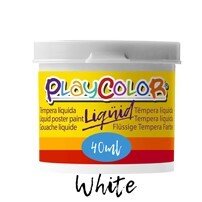 Tempera Playcolor Liquid 40 Ml (Bote) Blanco Estuche De 6