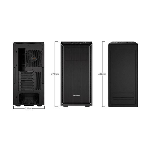 be quiet! PURE BASE 600 silver Midi Tower ATX, micro ATX, Mini-ITX, ABS, Acero para Juego