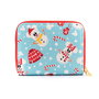 Loungefly Cartera con cremallera Disney Mickey Minnie Snowman AOP Cuero Vegano