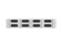 Lanberg Organizador de cables 2U tipo B gris 19 pulgadas