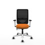 PIQUERAS Y CRESPO Silla de oficina Zulema Naranja y Negro