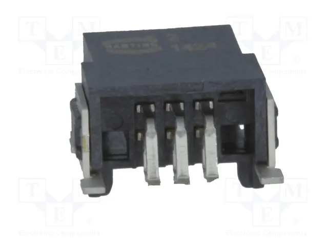 HARTING Conector har-flex® de 6 pines para placa y cable, montaje SMT