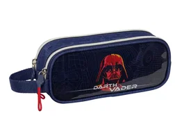 Safta Estuche Portatodo Doble, Colección Star Wars, Dimensiones 80x60x210 mm, Bolso Escolar