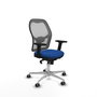 PIQUERAS Y CRESPO Silla de oficina Jorquera con mecanismo Sincro, Azul y Gris