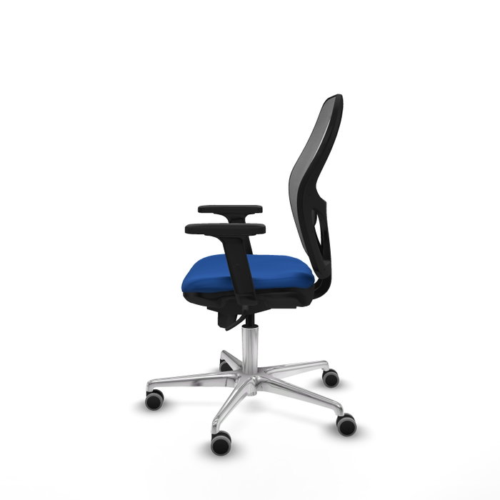 PIQUERAS Y CRESPO Silla de oficina Jorquera con mecanismo Sincro, Azul y Gris