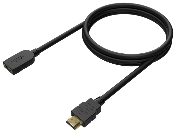 Aisens Cable HDMI V2.0 Prolongador Premium 2m Negro