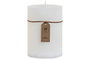 DKD Home Decor Vela Pilar de Parafina con Aroma a Algodón, Blanco