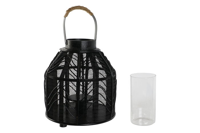 DKD Home Decor Portavela Colonial Negro Metal y Ratan 26.5 x 28 x 26.5 cm DKD Home Decor Portavela Colonial Negro Metal y Ratan 26.5 x 28 x 26.5 cm