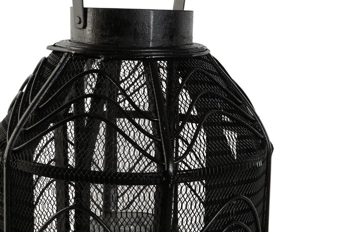 DKD Home Decor Portavela Colonial Negro Metal y Ratan 26.5 x 28 x 26.5 cm DKD Home Decor Portavela Colonial Negro Metal y Ratan 26.5 x 28 x 26.5 cm