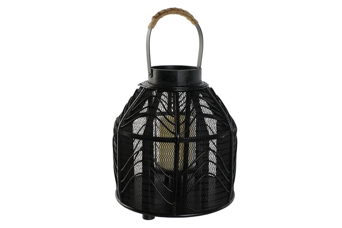 DKD Home Decor Portavela Colonial Negro Metal y Ratan 26.5 x 28 x 26.5 cm DKD Home Decor Portavela Colonial Negro Metal y Ratan 26.5 x 28 x 26.5 cm