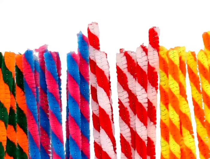 Liderpapel Limpiapipas de Chenilla 30 cm, Dos Colores Mate Surtidos, Bolsa de 30 Unidades